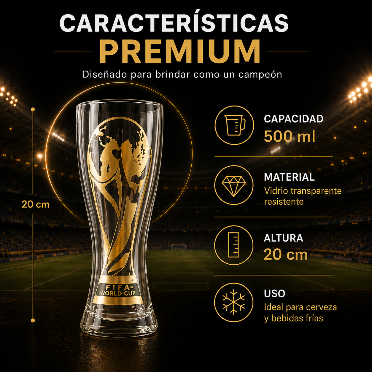 GOLCUP™ LUXURY| La copa para brindar cada partido
