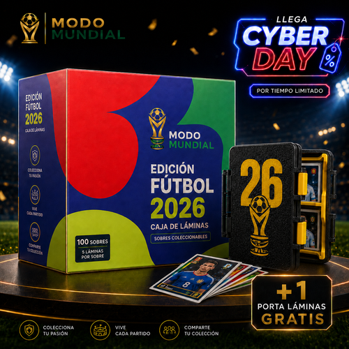 Caja con 100 Sobres Panini — FIFA World Cup 2026