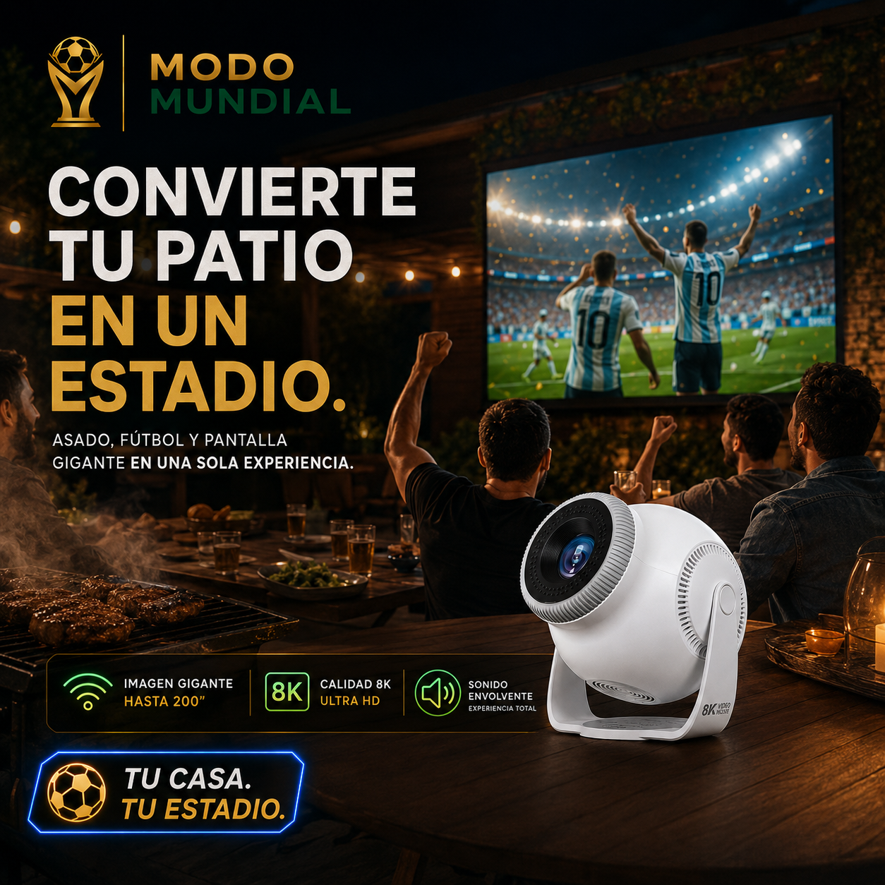 Proyector Portátil 8K