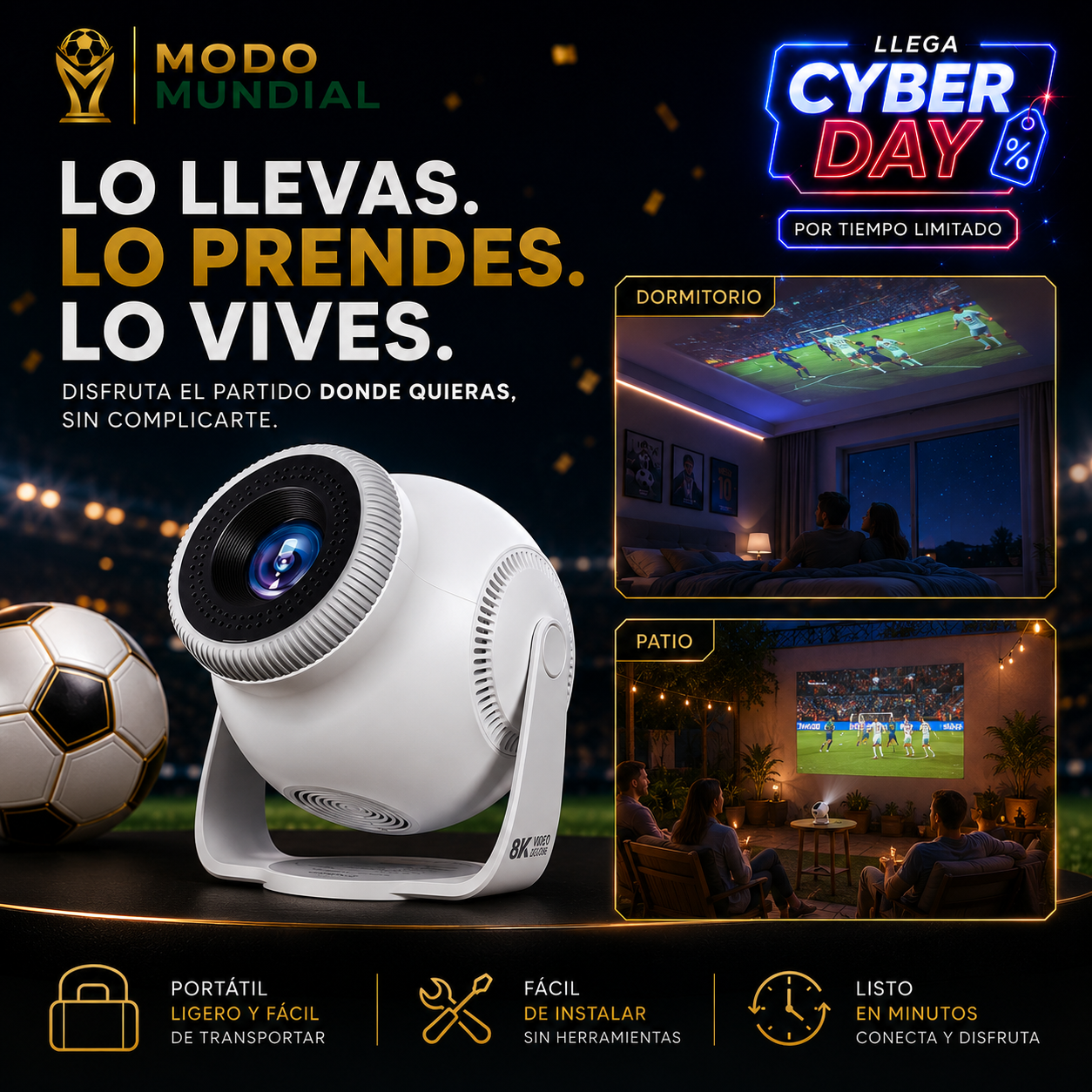 Proyector Portátil 8K