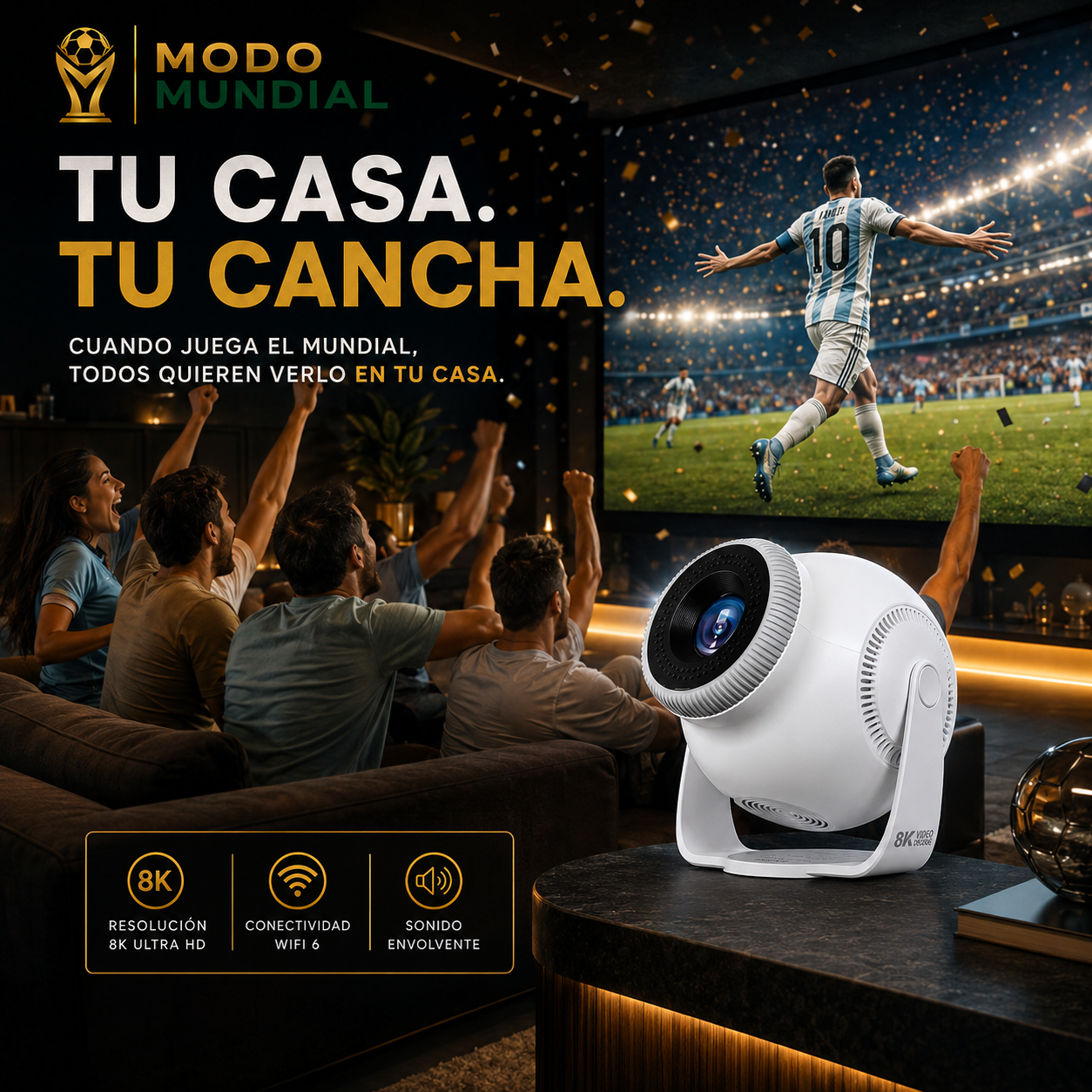 Proyector Portátil 8K